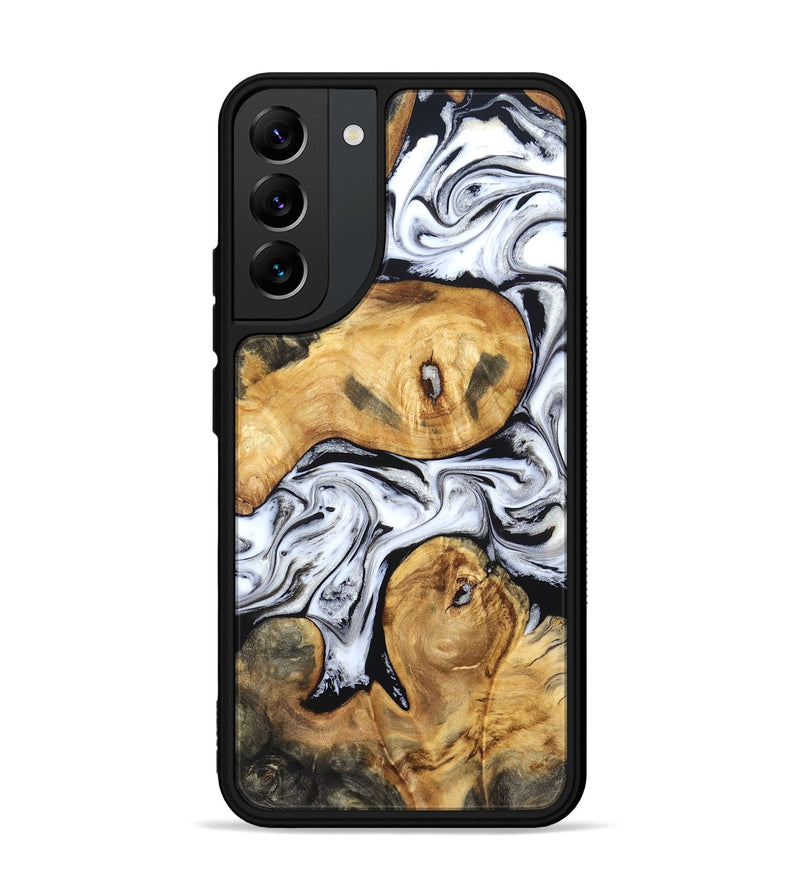 Galaxy S22 Plus Wood Phone Case - Gianni (Black & White, 831968)