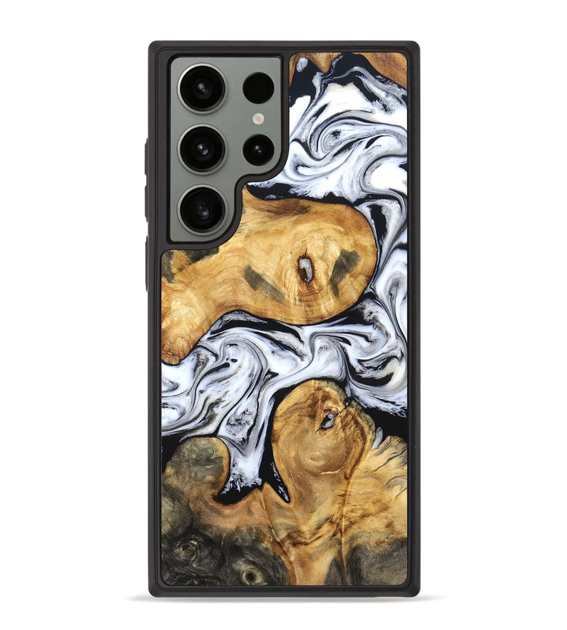 Galaxy S23 Ultra Wood Phone Case - Gianni (Black & White, 831968)
