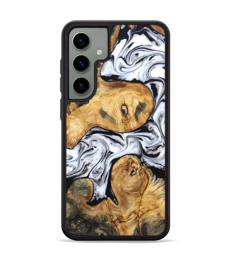 Galaxy S24 Plus Wood Phone Case - Gianni (Black & White, 831968)