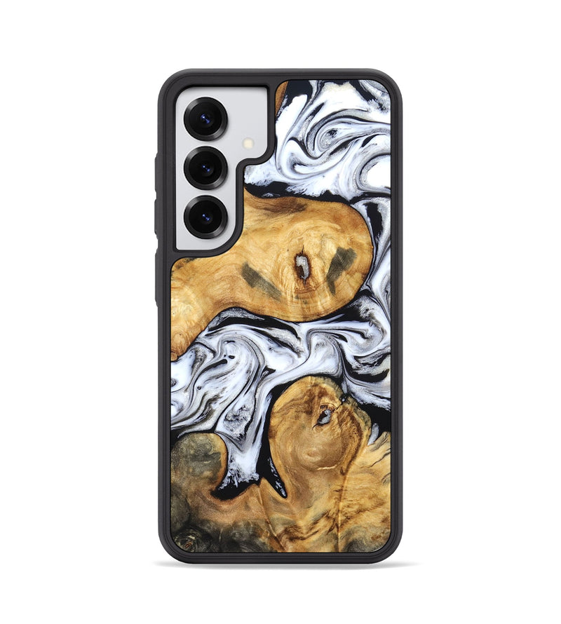 Galaxy S25 Wood Phone Case - Gianni (Black & White, 831968)