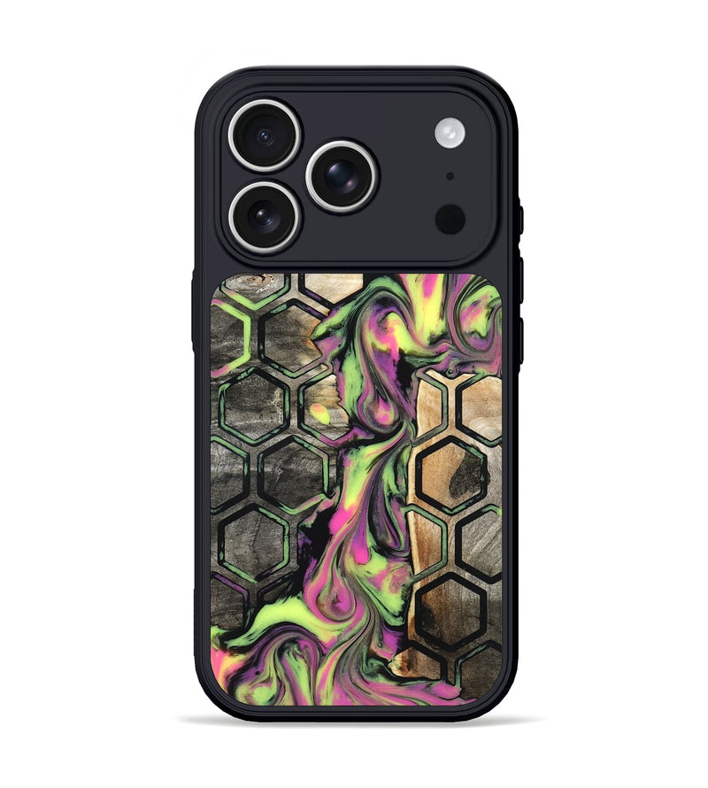 iPhone 17 Pro Wood Phone Case - Carmine (Neon, 831978)
