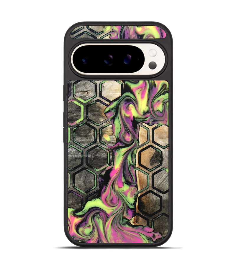 Pixel 9 Pro Wood Phone Case - Carmine (Neon, 831978)