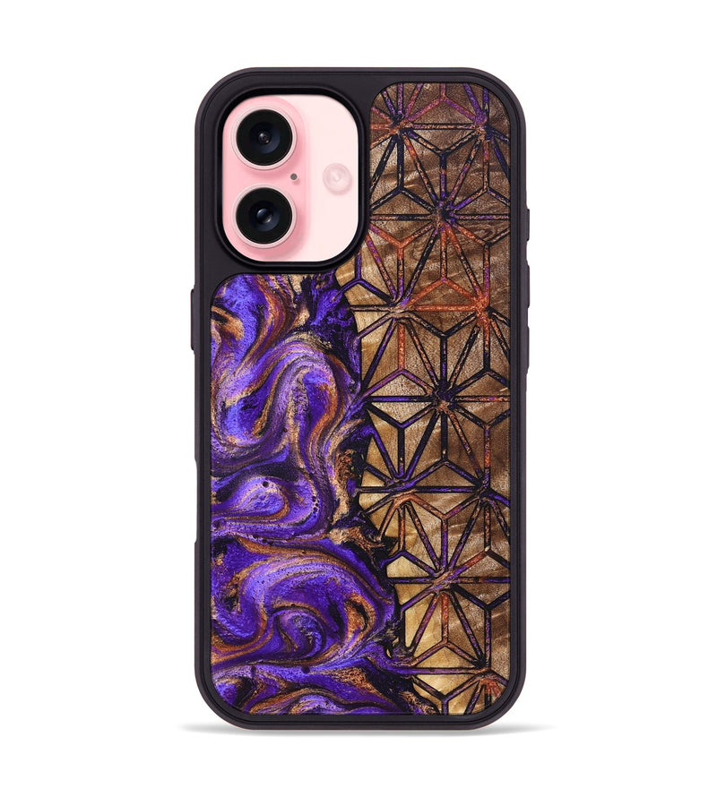 iPhone 16 Wood Phone Case - Inez (Pattern, 831979)