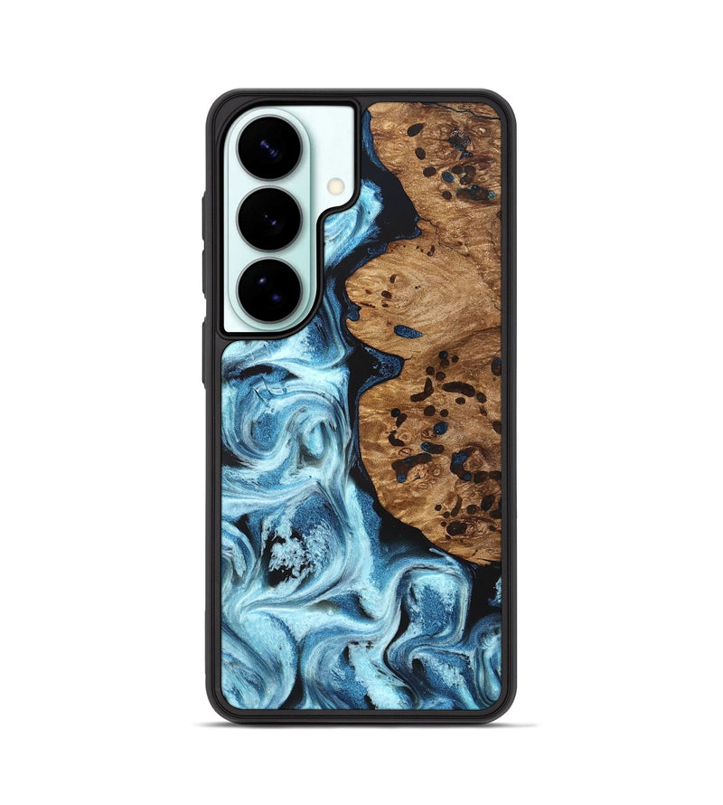 Galaxy S26 Wood Phone Case - Mark (Blue, 831980)