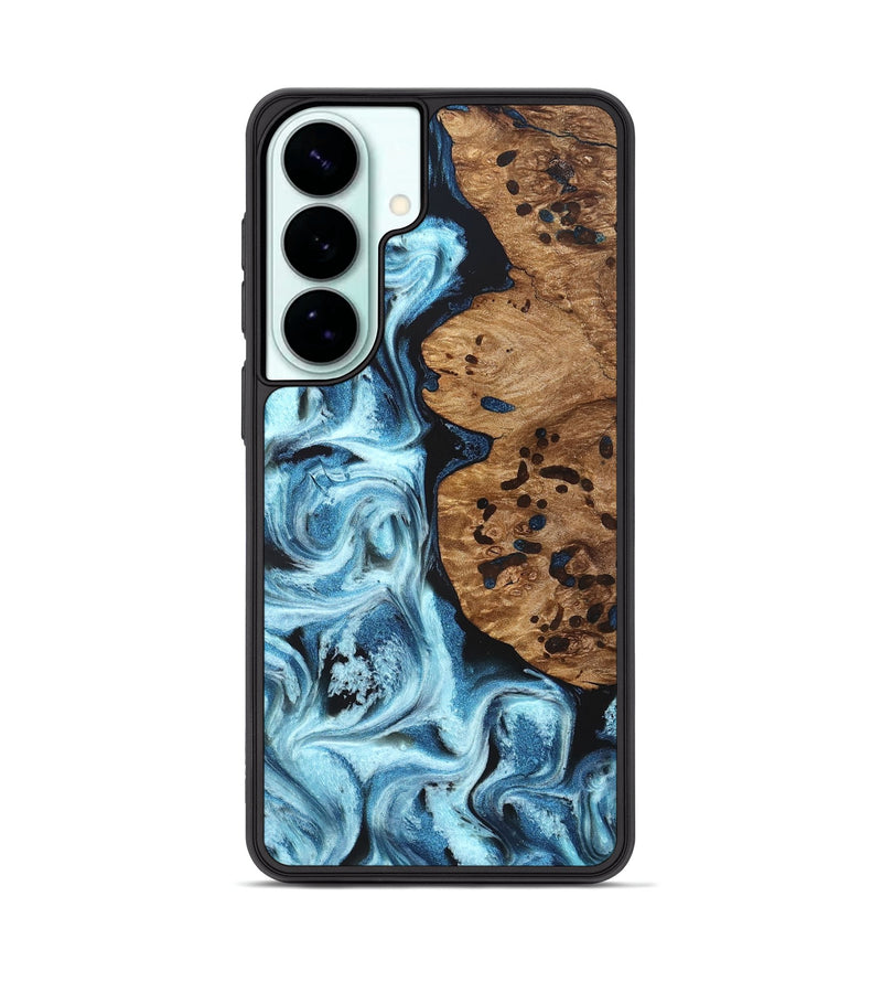 Galaxy S26 Plus Wood Phone Case - Mark (Blue, 831980)