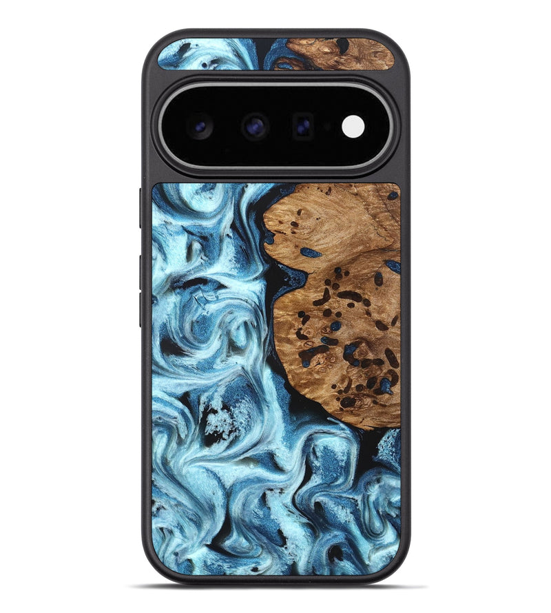 Pixel 11 Pro XL Wood Phone Case - Mark (Blue, 831980)