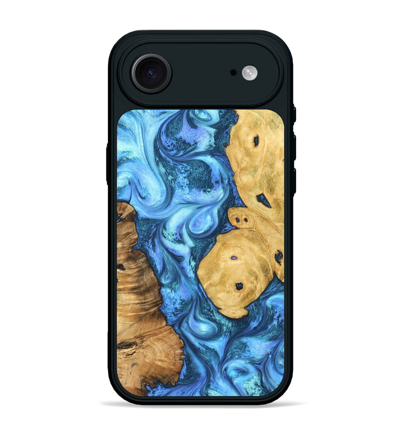 iPhone 17 Air Wood Phone Case - Desirae (Blue, 831981)