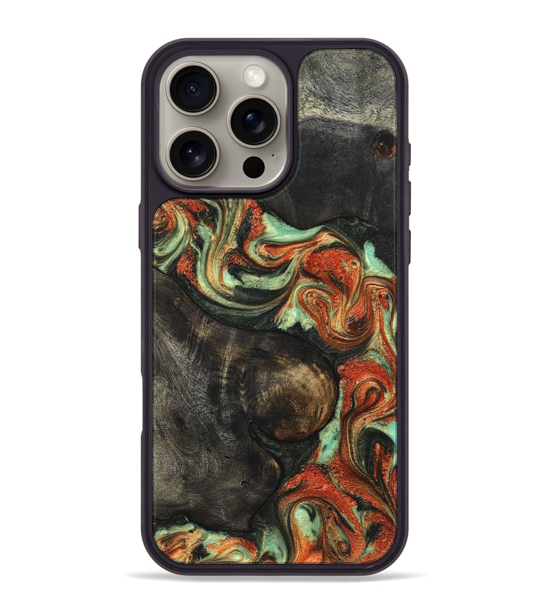 iPhone 16 Pro Max Wood Phone Case - Matheo (Green, 831982)