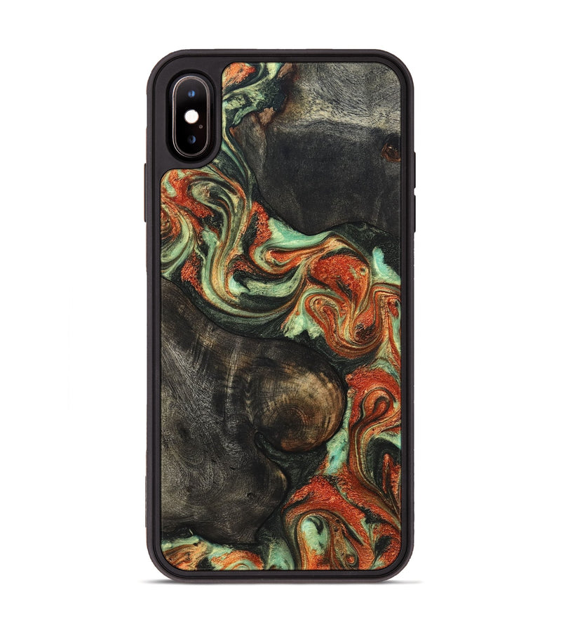 iPhone Xs Max Wood Phone Case - Matheo (Green, 831982)