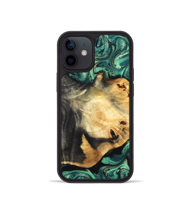 iPhone 12 mini Wood Phone Case - Dion (Green, 831984)