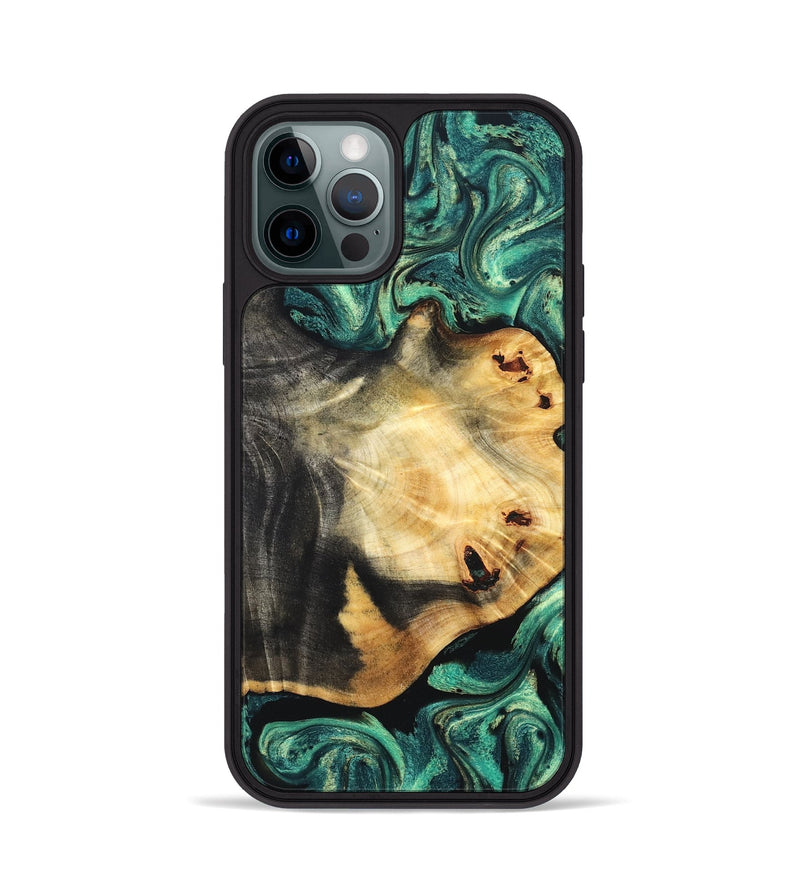 iPhone 12 Pro Wood Phone Case - Dion (Green, 831984)
