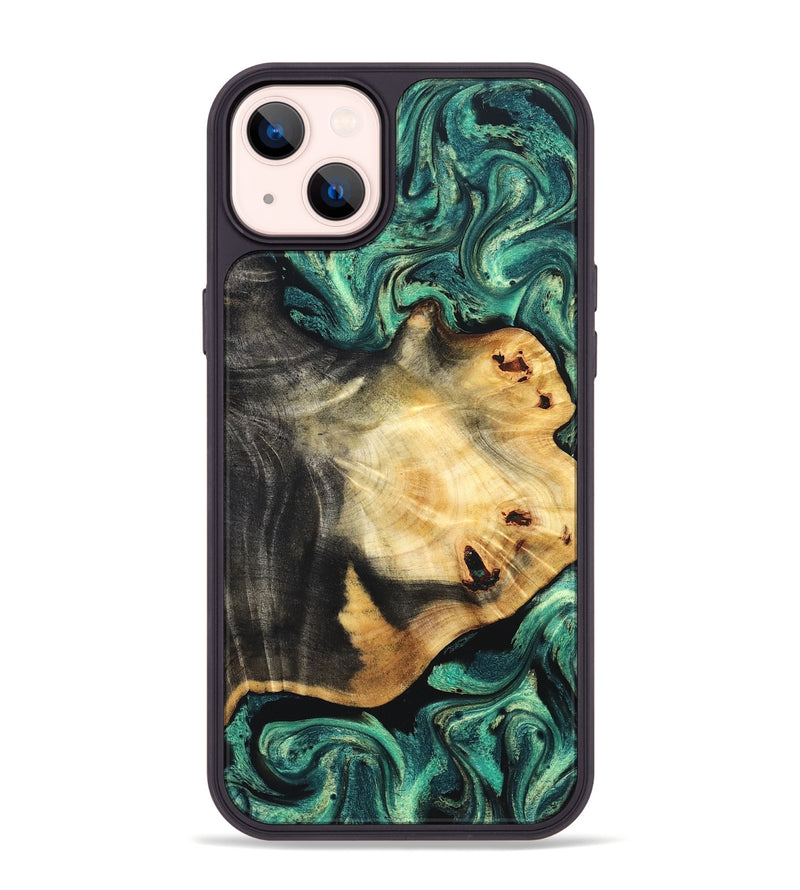 iPhone 14 Plus Wood Phone Case - Dion (Green, 831984)