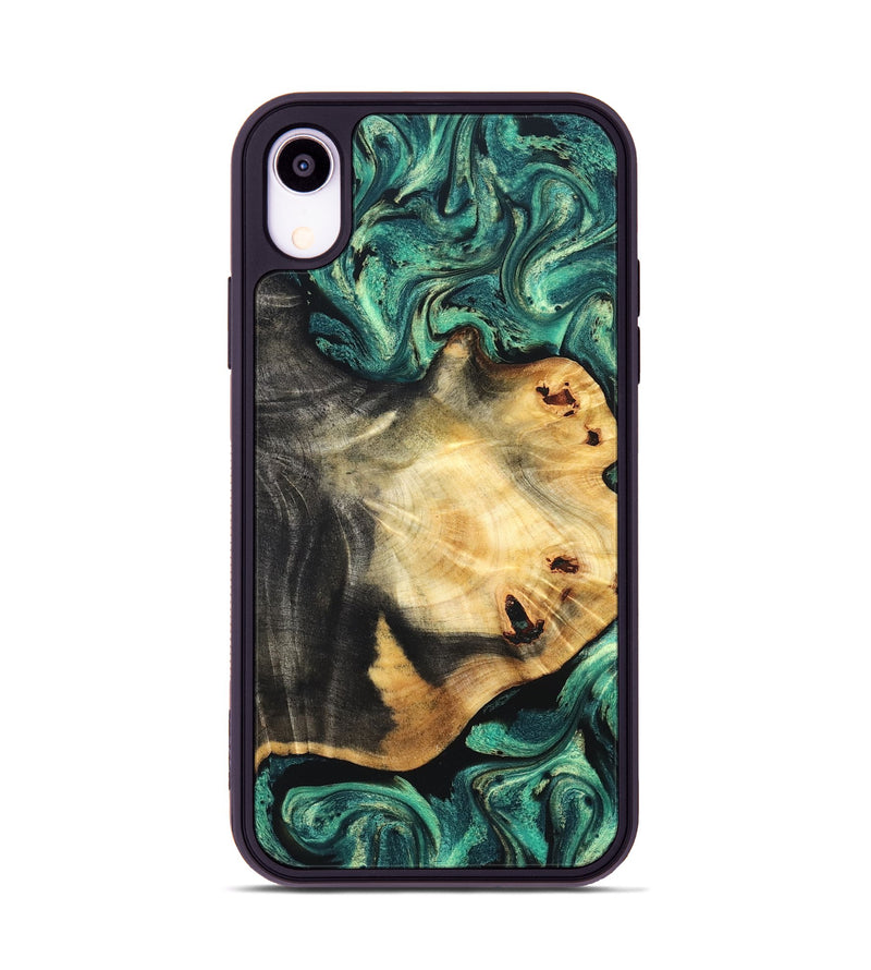 iPhone Xr Wood Phone Case - Dion (Green, 831984)
