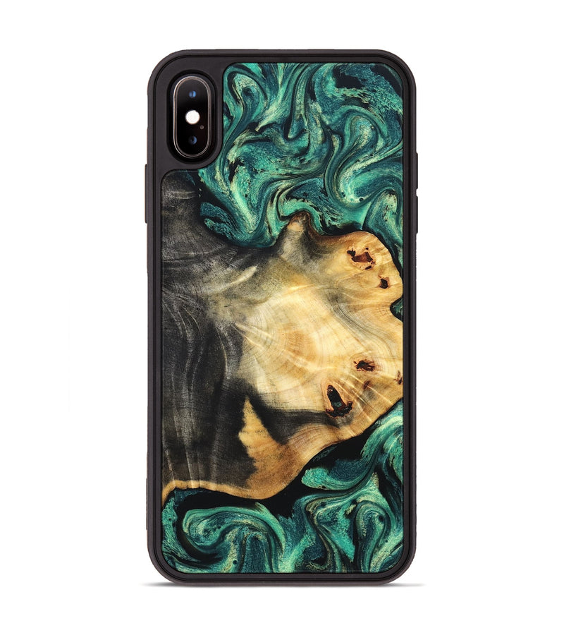 iPhone Xs Max Wood Phone Case - Dion (Green, 831984)