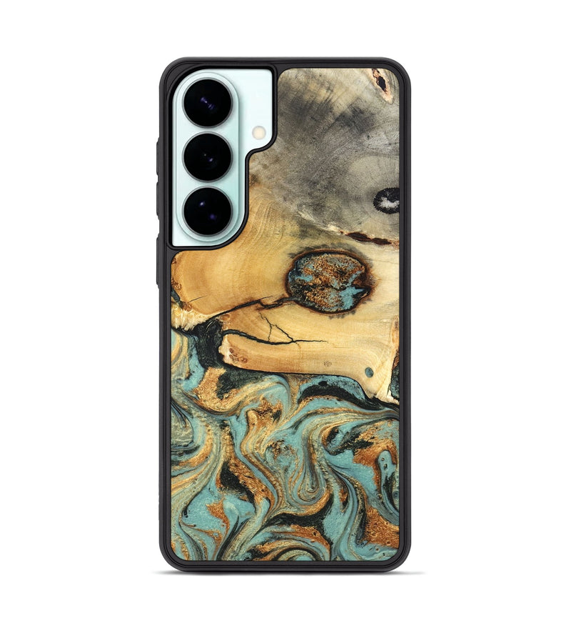 Galaxy S26 Plus Wood Phone Case - Thurman (Teal & Gold, 831985)
