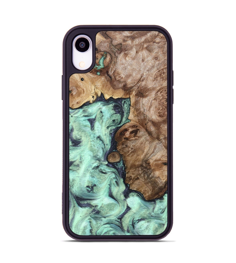 iPhone Xr Wood Phone Case - Onyx (Green, 831986)