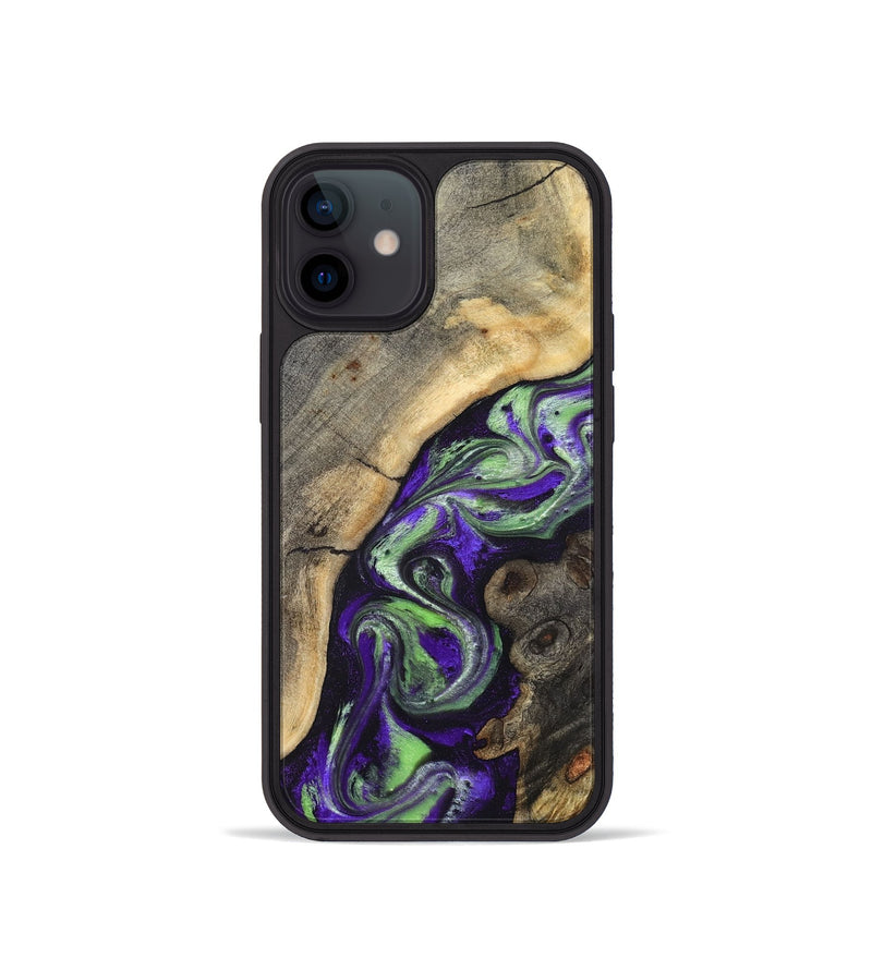 iPhone 12 mini Wood Phone Case - Cecily (Purple, 831988)