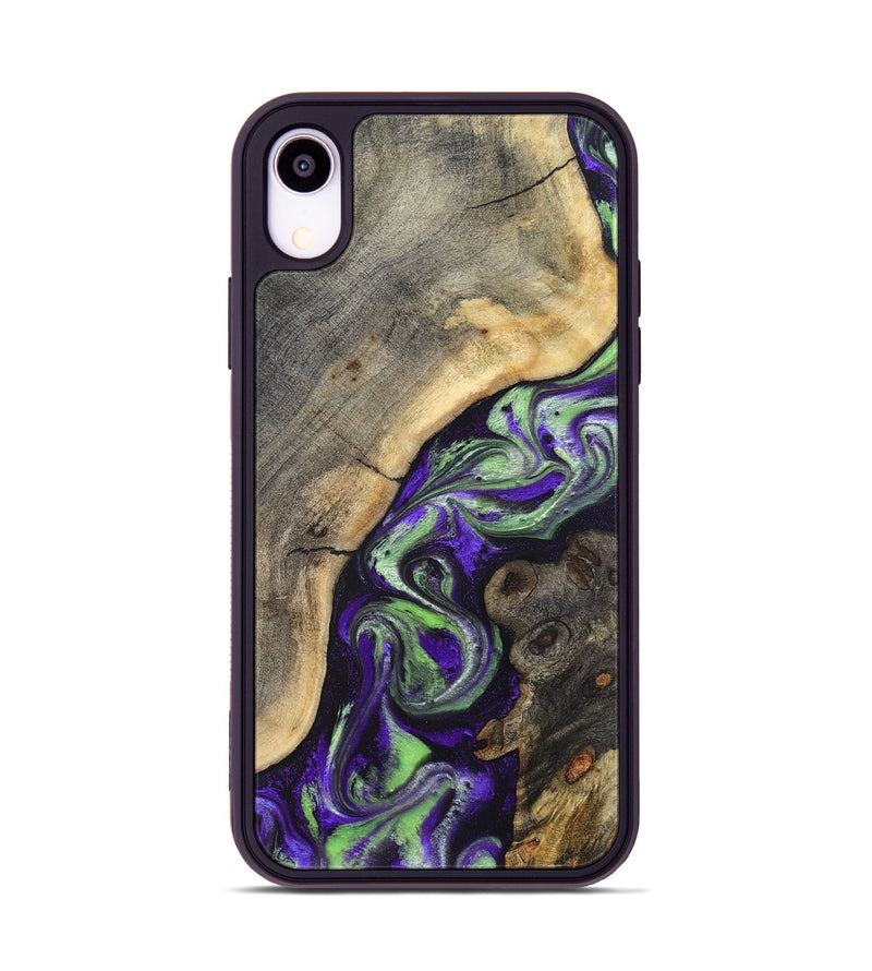 iPhone Xr Wood Phone Case - Cecily (Purple, 831988)