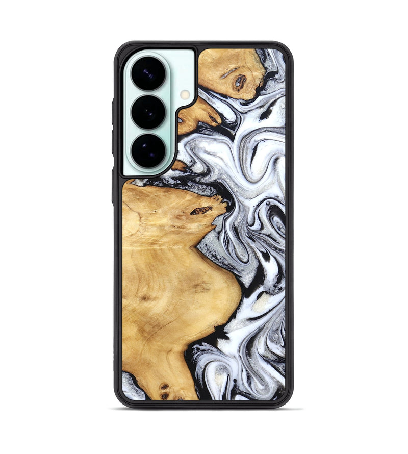 Galaxy S26 Plus Wood Phone Case - Daija (Black & White, 831993)