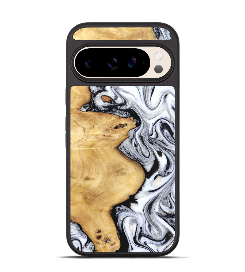 Pixel 10 Wood Phone Case - Daija (Black & White, 831993)