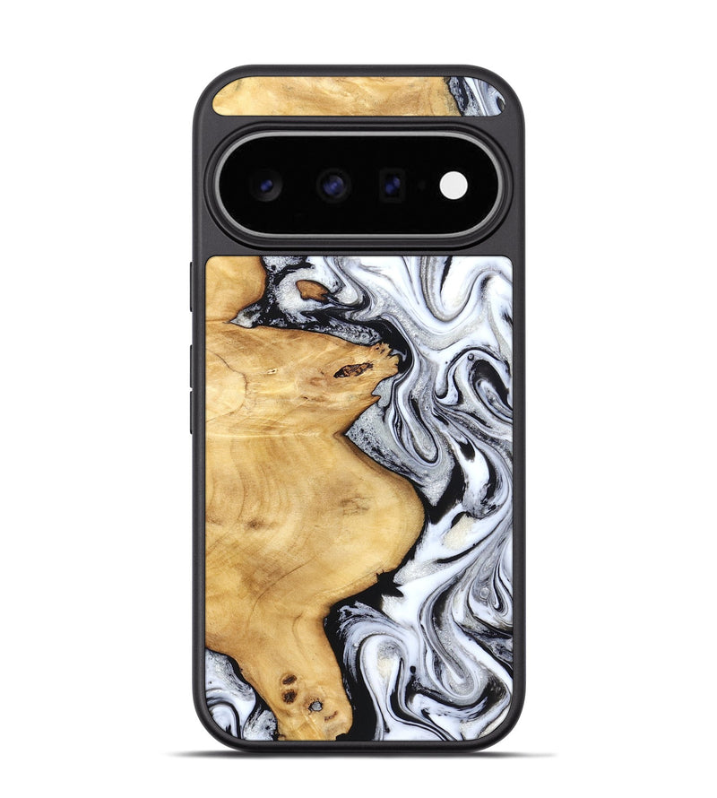 Pixel 11 Pro Wood Phone Case - Daija (Black & White, 831993)