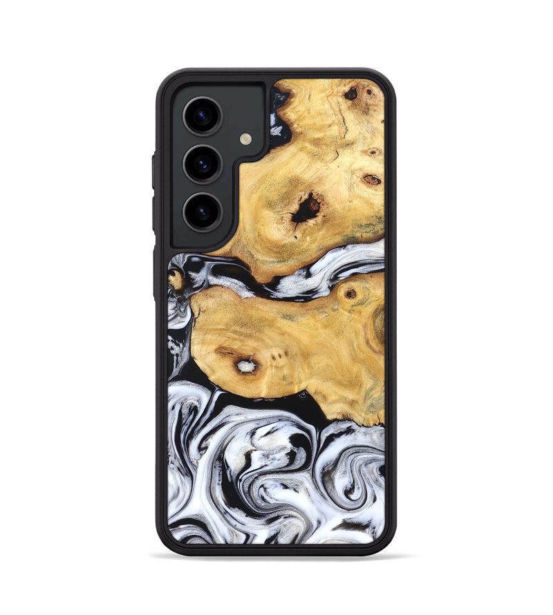 Galaxy S24 Wood Phone Case - Starla (Black & White, 831994)