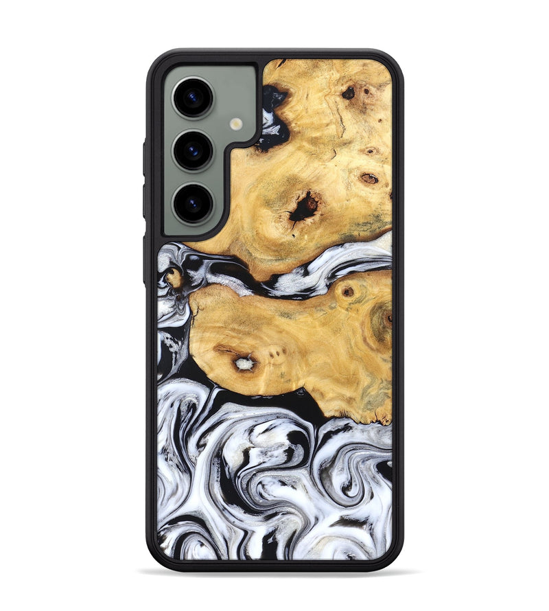 Galaxy S24 Plus Wood Phone Case - Starla (Black & White, 831994)