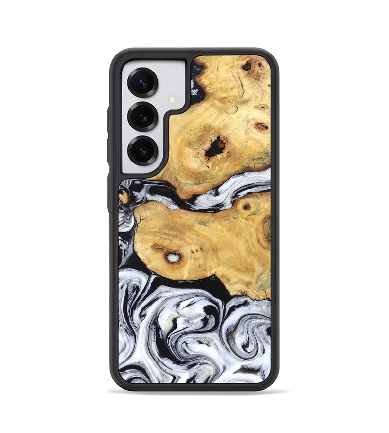 Galaxy S25 Wood Phone Case - Starla (Black & White, 831994)