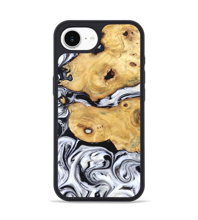 iPhone 17e Wood Phone Case - Starla (Black & White, 831994)