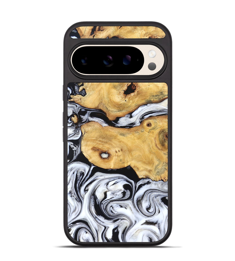 Pixel 10 Wood Phone Case - Starla (Black & White, 831994)