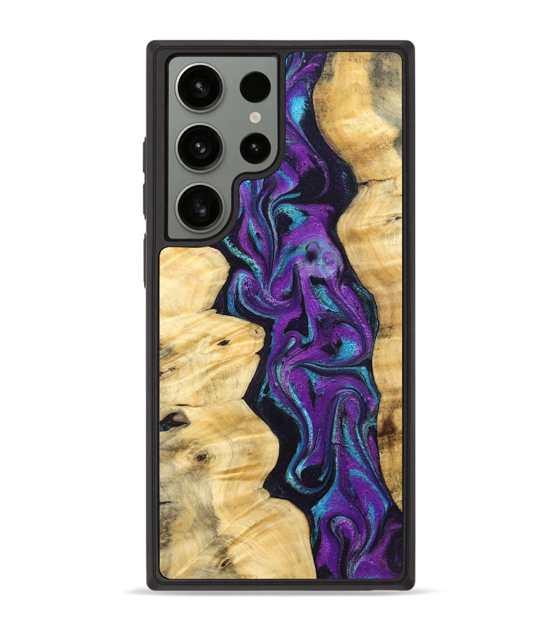 Galaxy S23 Ultra Wood Phone Case - Lutie (Purple, 831995)