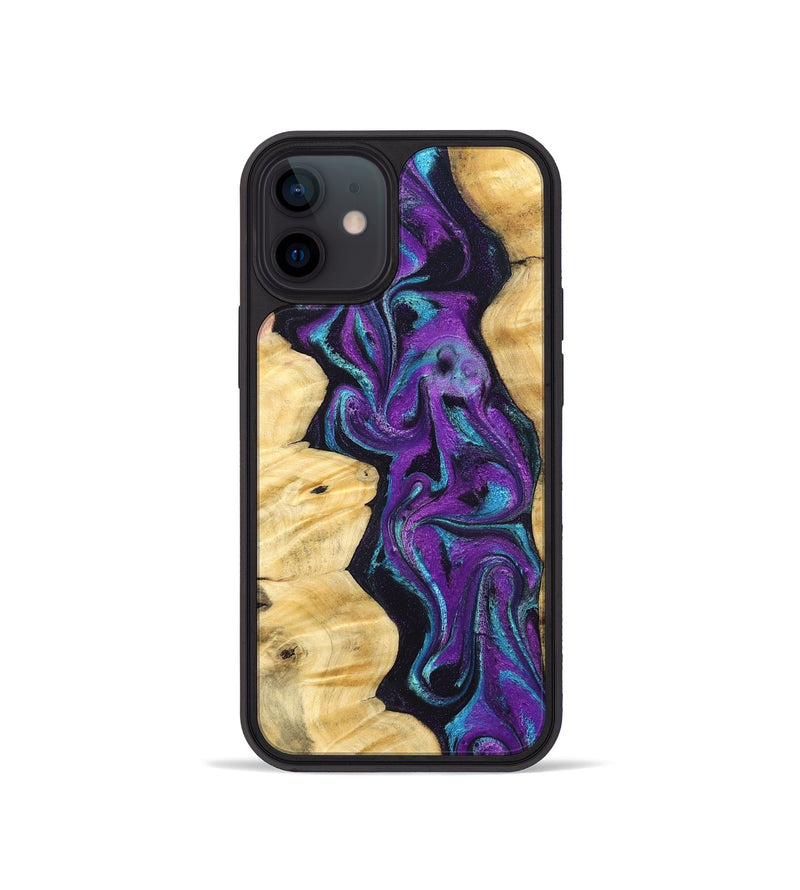 iPhone 12 mini Wood Phone Case - Lutie (Purple, 831995)