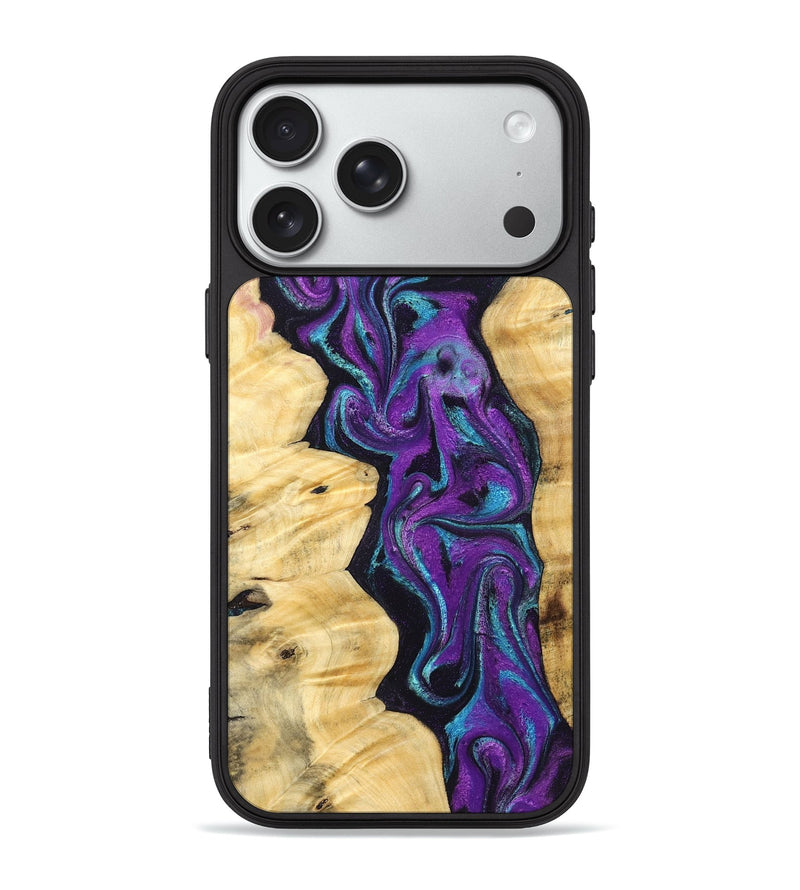 iPhone 18 Pro Max Wood Phone Case - Lutie (Purple, 831995)