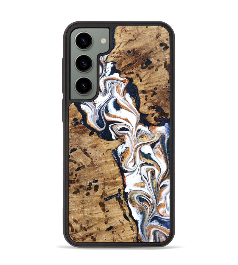 Galaxy S23 Plus Wood Phone Case - Tomas (Teal & Gold, 831996)