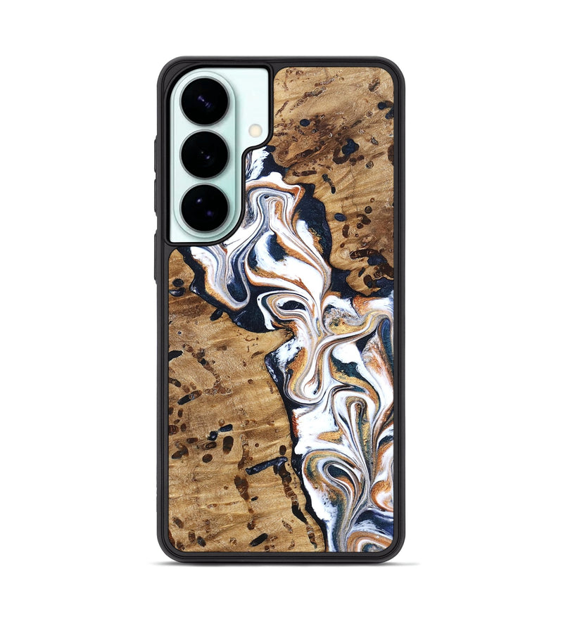 Galaxy S26 Plus Wood Phone Case - Tomas (Teal & Gold, 831996)