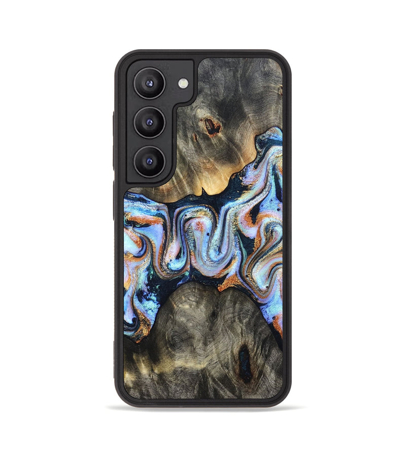 Galaxy S23 Wood Phone Case - Karli (Teal & Gold, 831997)