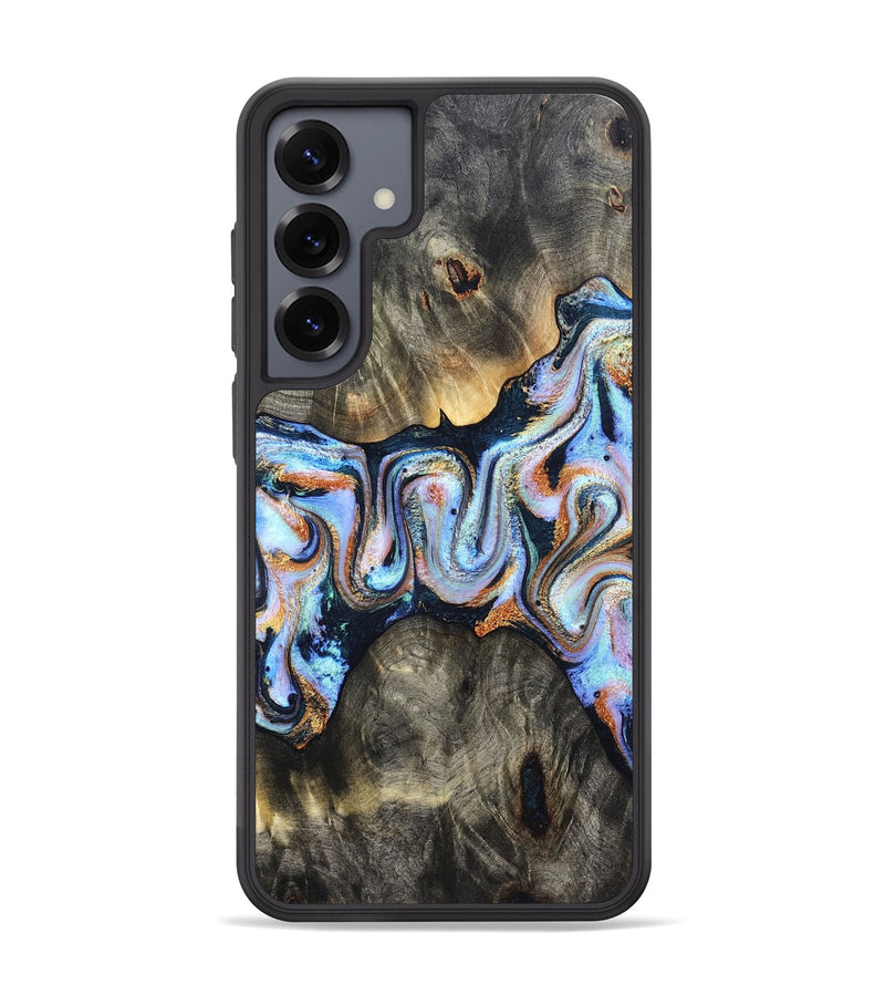 Galaxy S25 Plus Wood Phone Case - Karli (Teal & Gold, 831997)