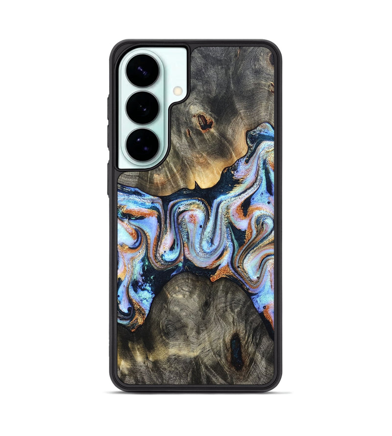 Galaxy S26 Plus Wood Phone Case - Karli (Teal & Gold, 831997)