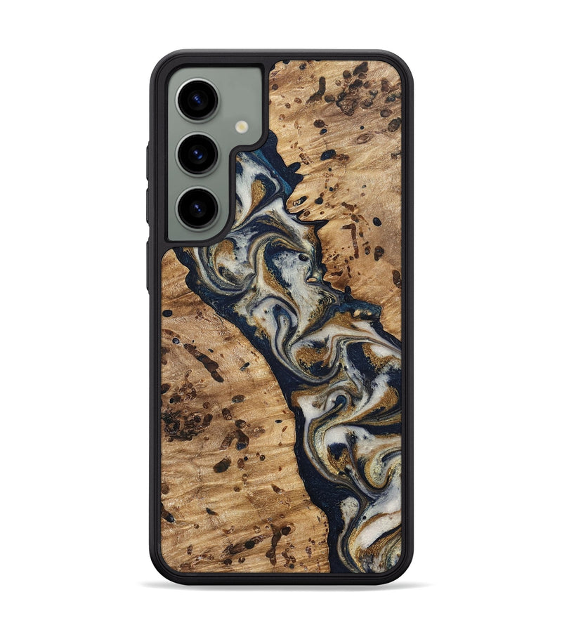 Galaxy S24 Plus Wood Phone Case - Irwin (Teal & Gold, 831998)