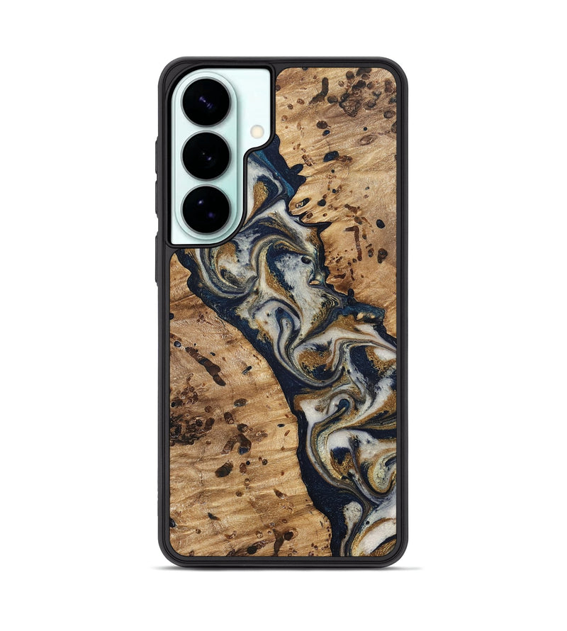 Galaxy S26 Plus Wood Phone Case - Irwin (Teal & Gold, 831998)