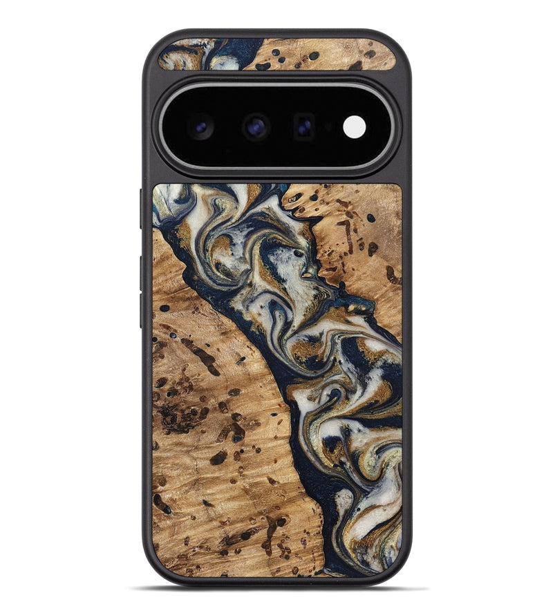 Pixel 11 Pro XL Wood Phone Case - Irwin (Teal & Gold, 831998)