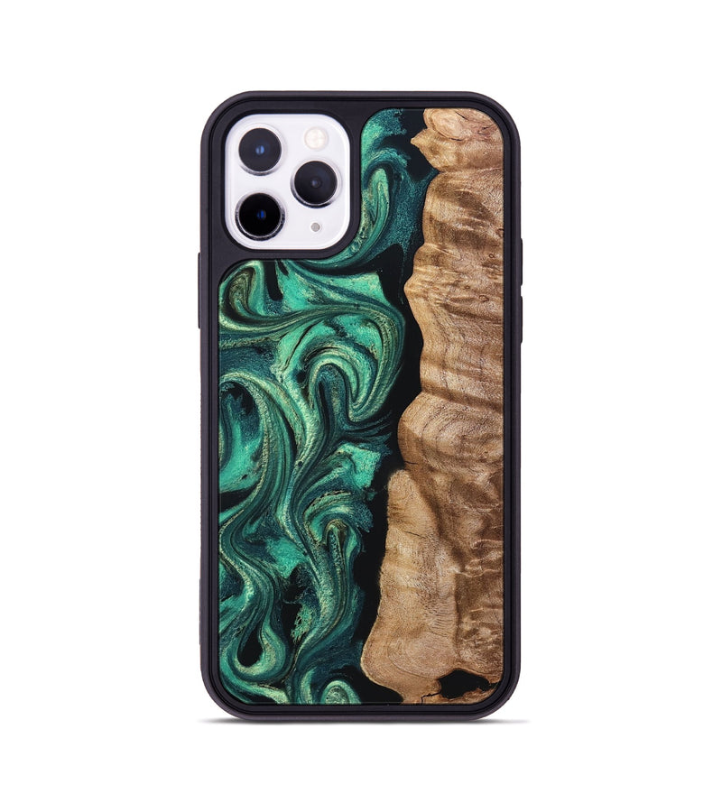 iPhone 11 Pro Wood Phone Case - Santana (Green, 831999)