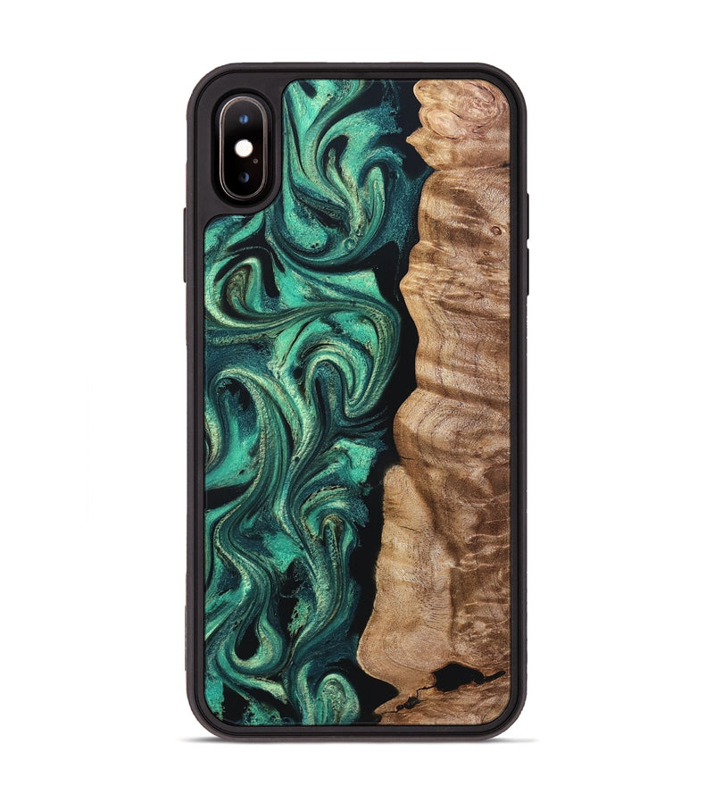 iPhone Xs Max Wood Phone Case - Santana (Green, 831999)