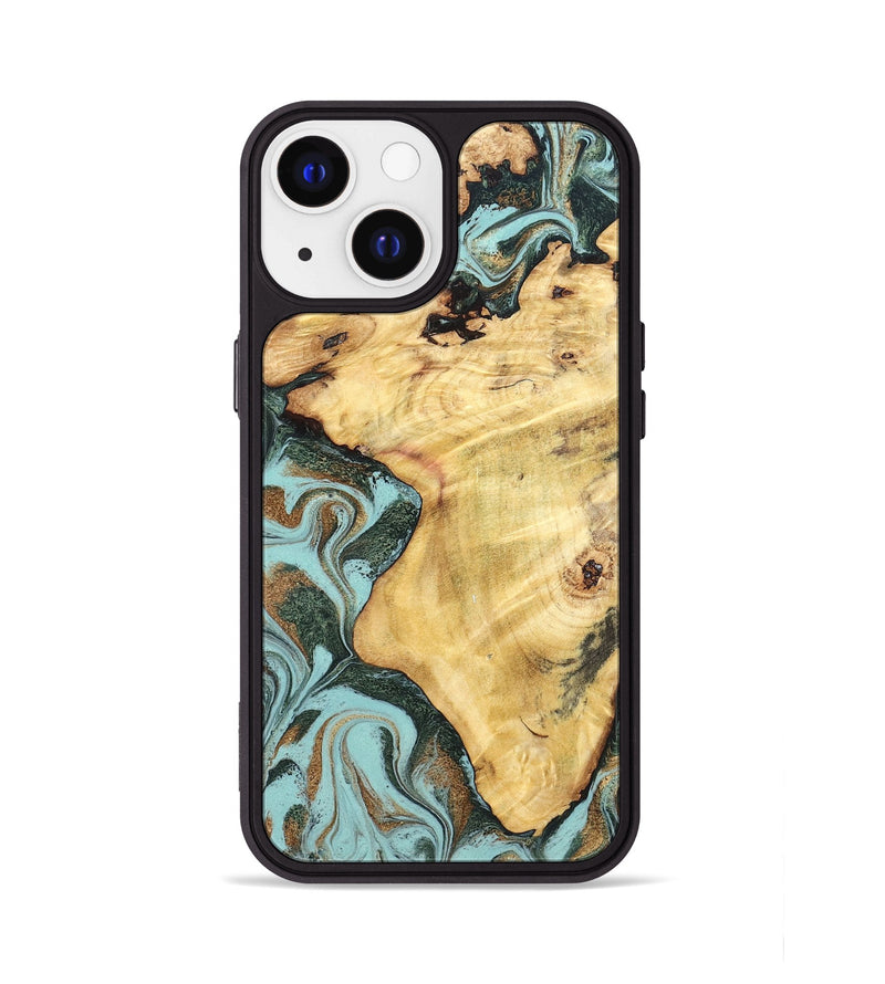 iPhone 13 Wood Phone Case - Toccara (Green, 832001)