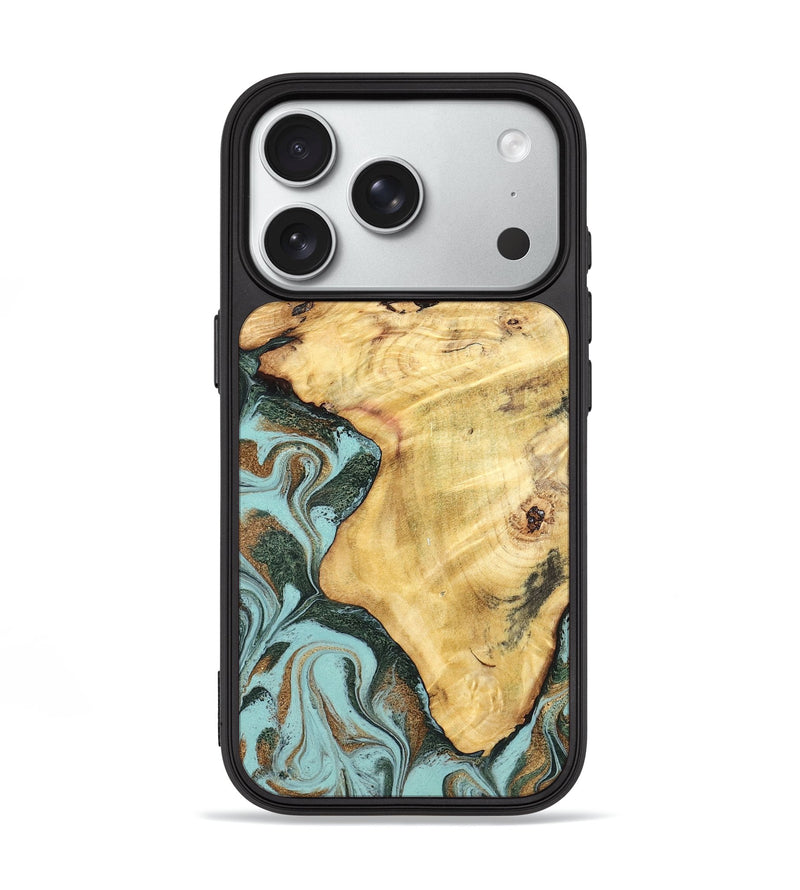 iPhone 18 Pro Wood Phone Case - Toccara (Green, 832001)