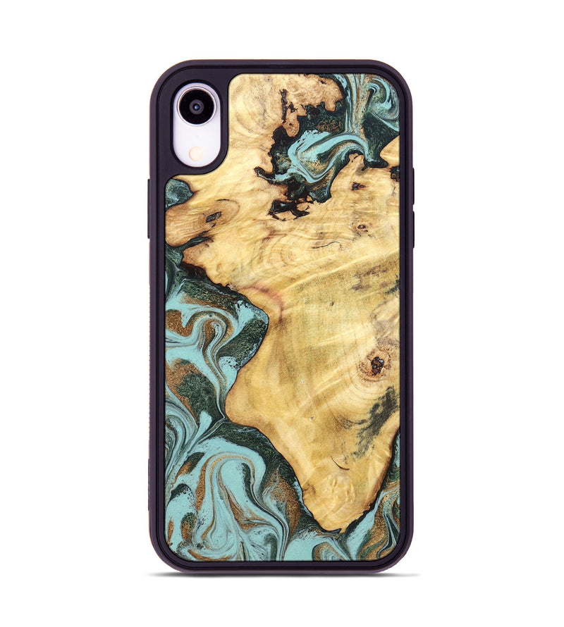 iPhone Xr Wood Phone Case - Toccara (Green, 832001)