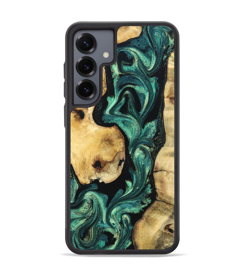 Galaxy S25 Plus Wood Phone Case - Johana (Green, 832002)