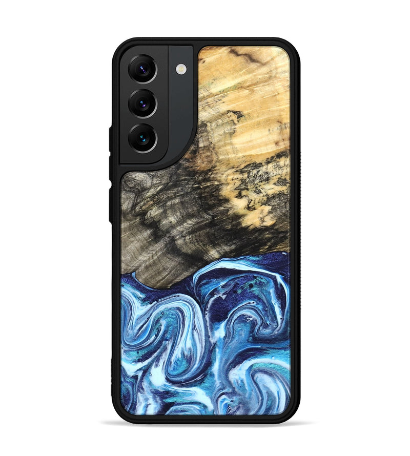 Galaxy S22 Plus Wood Phone Case - Aleyna (Blue, 832003)