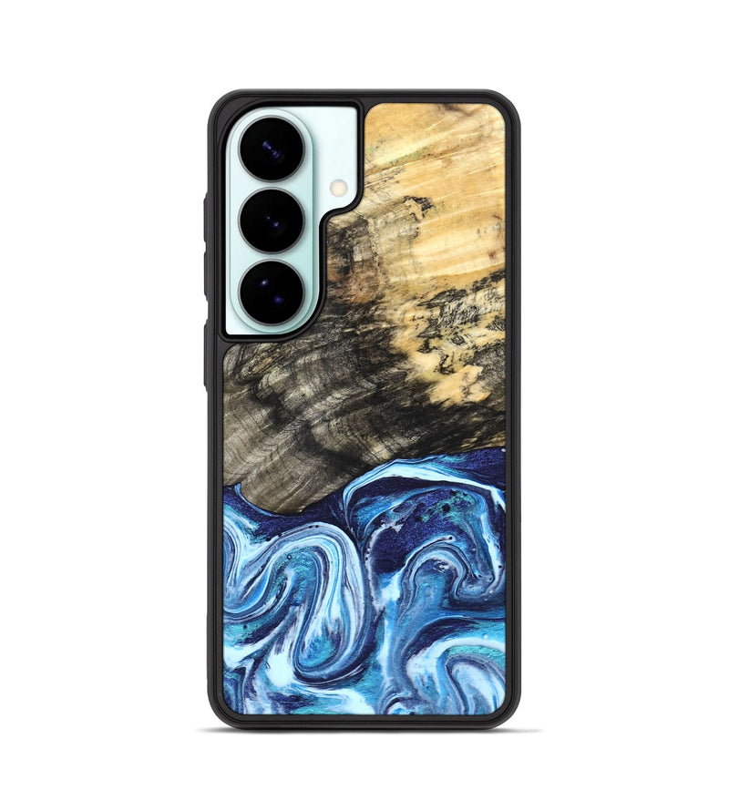 Galaxy S26 Wood Phone Case - Aleyna (Blue, 832003)