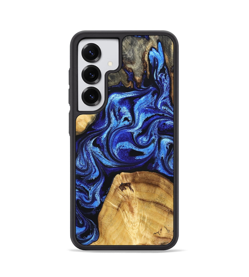 Galaxy S25 Wood Phone Case - Amaya (Blue, 832004)